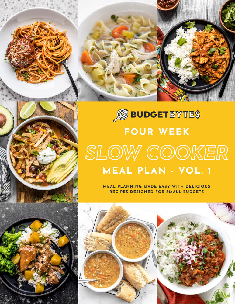 Slow Cooker Monthly Meal Plan