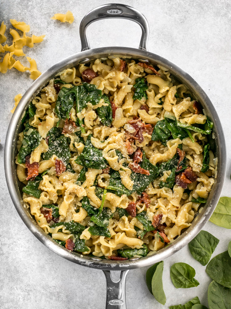 
                  
                    Load image into Gallery viewer, Bacon and Spinach Pasta with Parmesan
                  
                