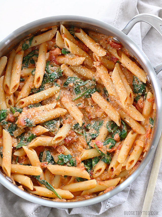 
                  
                    Load image into Gallery viewer, creamy tomato spinach pasta
                  
                