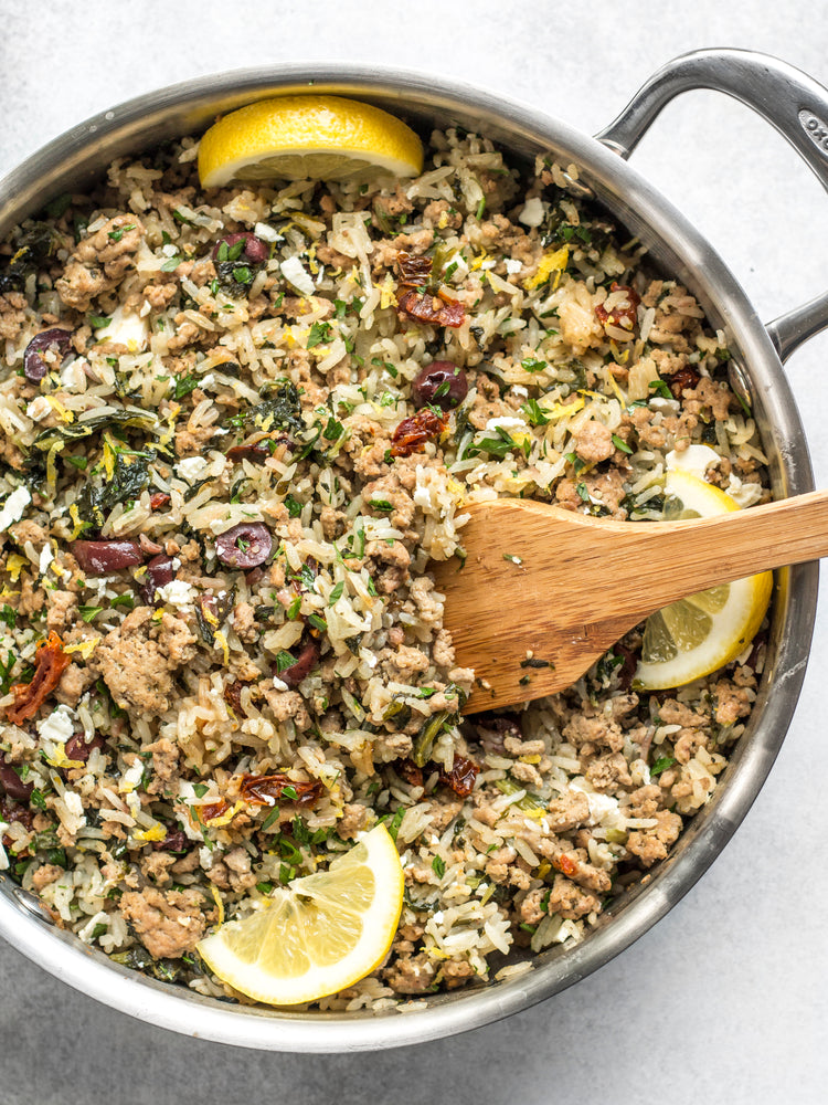 
                  
                    Load image into Gallery viewer, Greek Turkey and Rice Skillet
                  
                