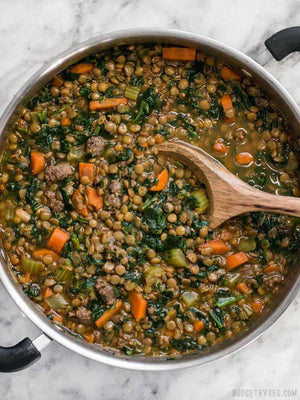 
                  
                    Load image into Gallery viewer, lentil and sausage stew
                  
                