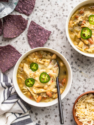 
                  
                    Load image into Gallery viewer, Slow Cooker White Chicken Chili Bowls
                  
                